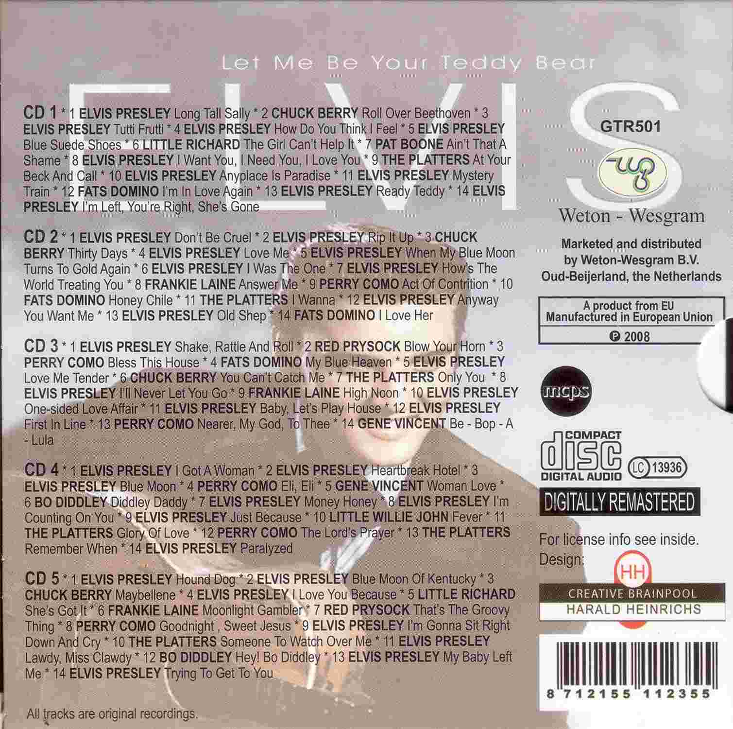 Elvis Presley  Let Me Be Your Teddy Bear (2008) : Back